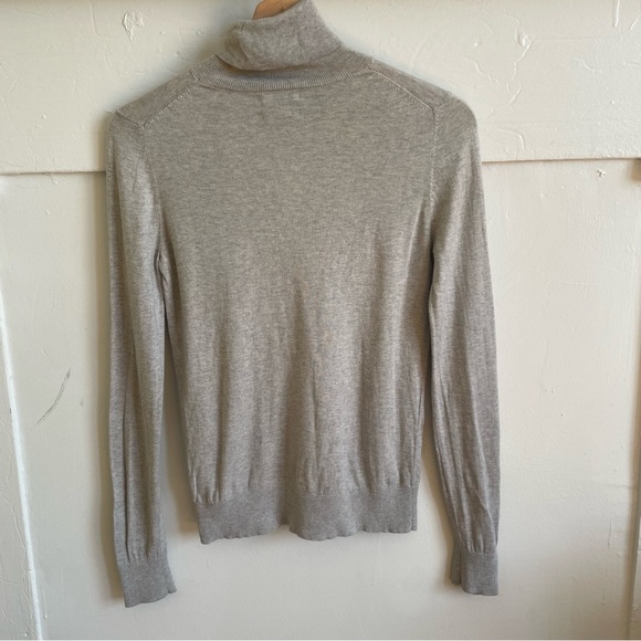 Massimo Dutti Silk Cotton Cashmere Thin Turtleneck - Picture 2 of 5